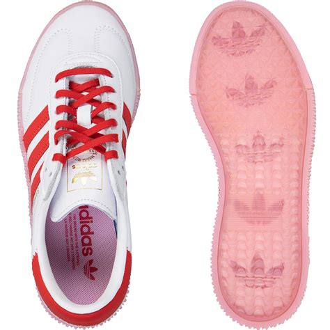 adidas stripes weiß rot stylefile|adidas rote schuhe damen.